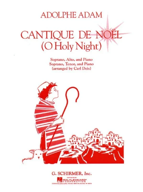 Adam Cantique De Noel Sopranoaltopiano