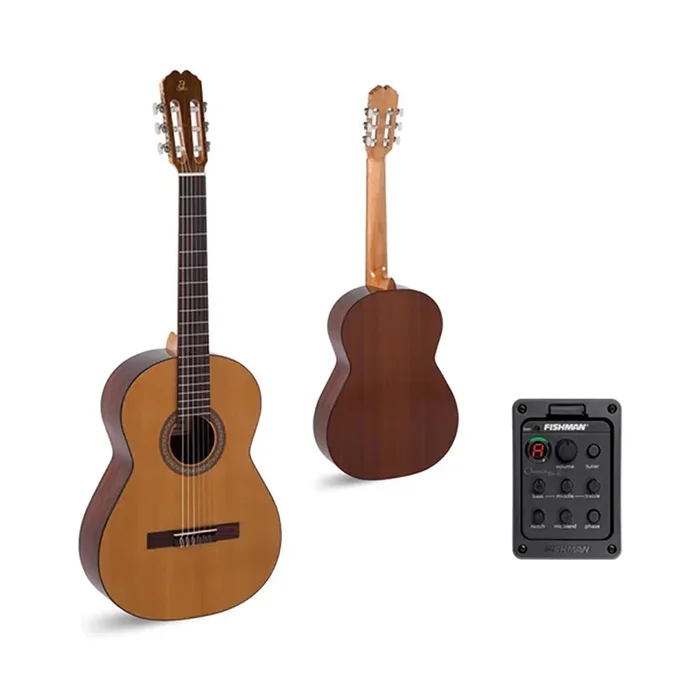 Admira Malaga-EF Classical Guitar with Solid Cedar Top and Fishman Clasica III Preamp