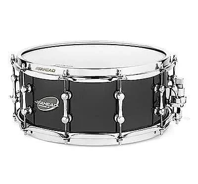 Ahead AS613T 6×13 ” Black Chrome on Brass Snare Drum w/TRICK Throw-Off