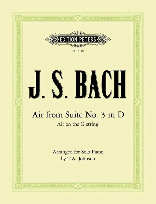 Air On The G String From Orchestral Suite No 3 (Softcover Book)