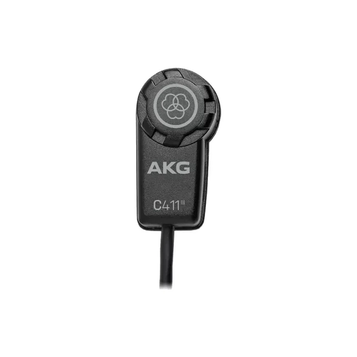 AKG C-411PP Miniature Condenser Microphone for Acoustic Instruments – Lightweight 18g, Vibration Pickup for Guitar, Violin, Mandolin