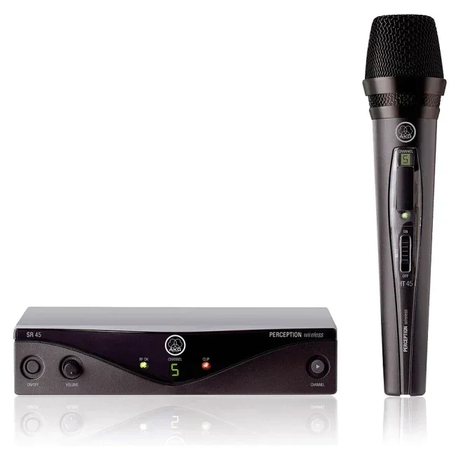 AKG PW45-VOCAL Wireless Handheld Microphone Set – Premium Sound, Easy Setup, Ideal for Live Performances, Clubs, and Events