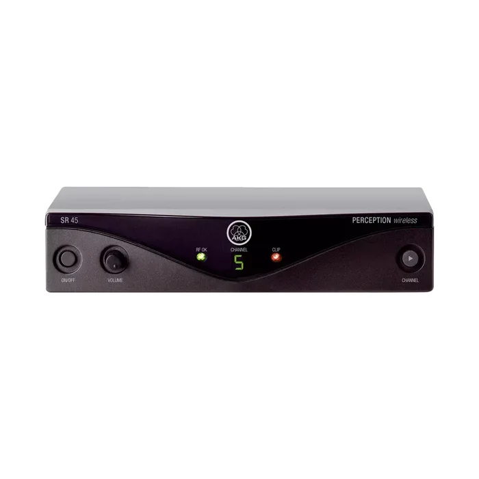 AKG SR-45A Half Rack Wireless Receiver, 8 Channel Presets, Space Diversity, XLR Output, Ideal for Performances & Conferences