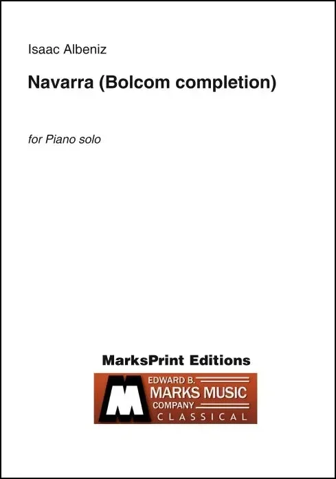 Albéniz: Navarra (Completion by Bolcom)