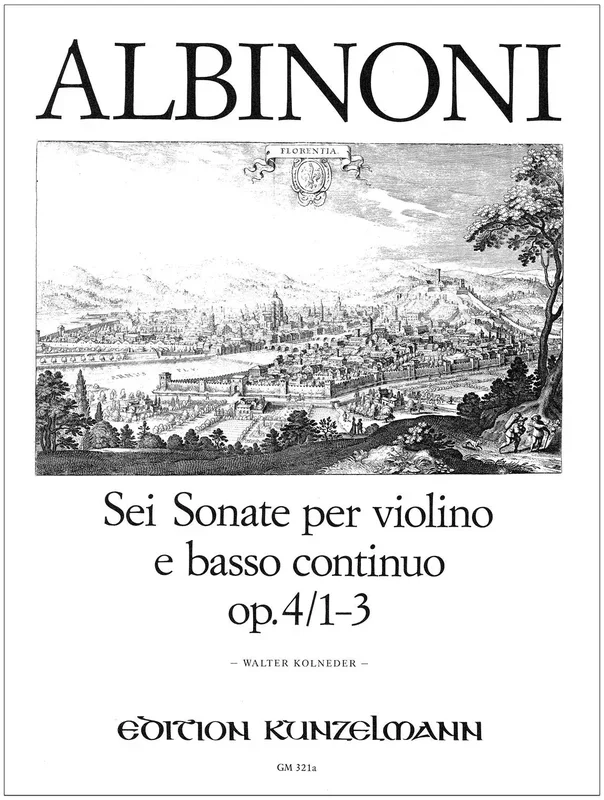 Albinoni: 6 Violin Sonatas, Op. 4 – Volume 1 (Nos. 1-3)