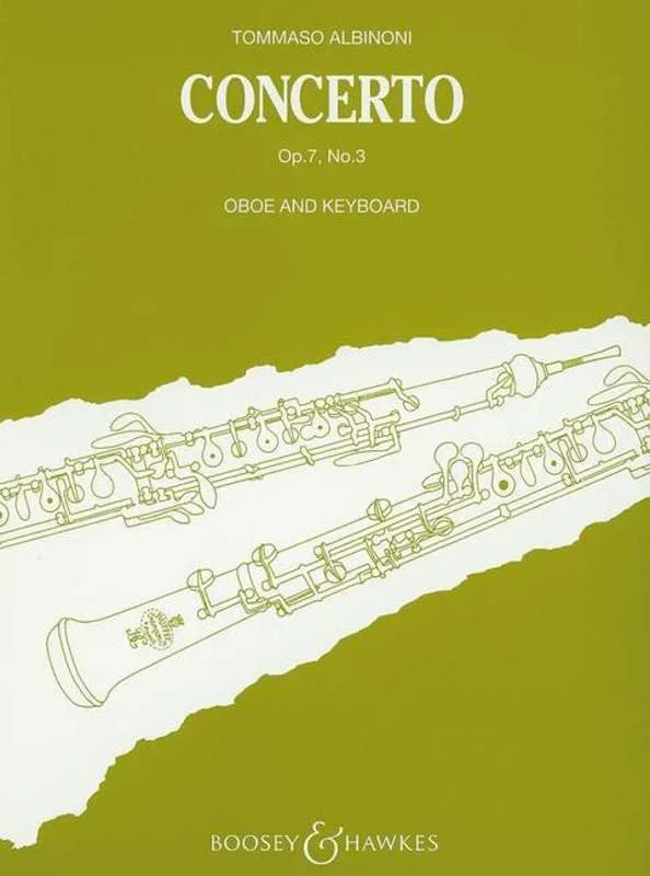 Albinoni – Concerto Op 7 No 3 B Flat Oboe/Piano (Softcover Book)