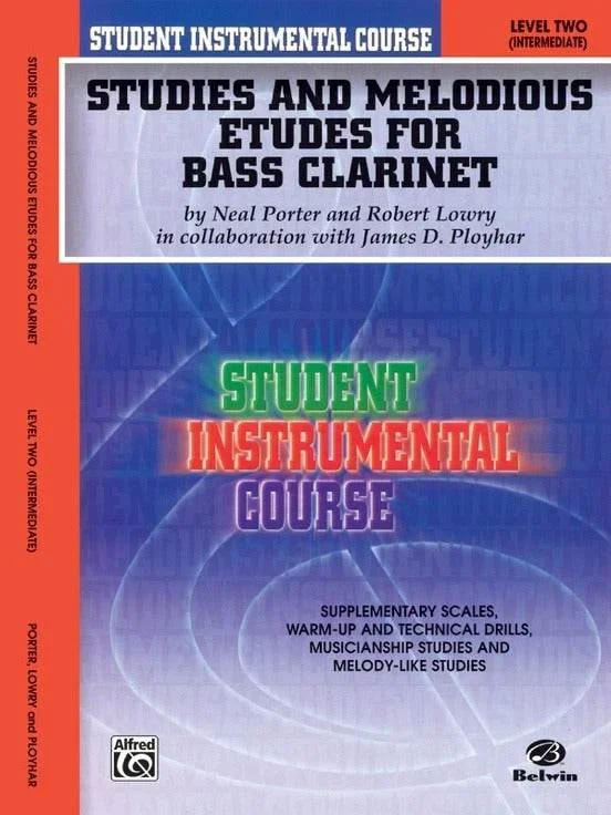 ALFRED 00BIC00217A Student Instrumental Course Studies and Melodious Etudes for Bass Clarinet, Level II