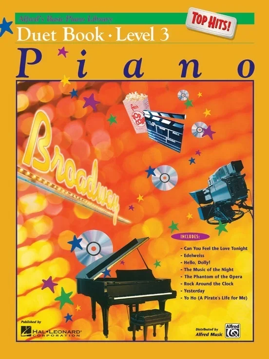 Alfred’s Basic Piano Library (ABPL) Top Hits Duet Book 3