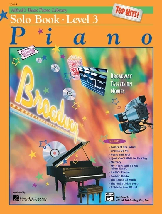 Alfred’s Basic Piano Library (ABPL) Top Hits Solo Book 3 Book/CD