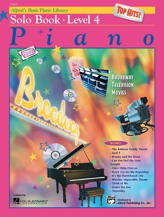 Alfred’s Basic Piano Library (ABPL) Top Hits Solo Book 4 Book/CD