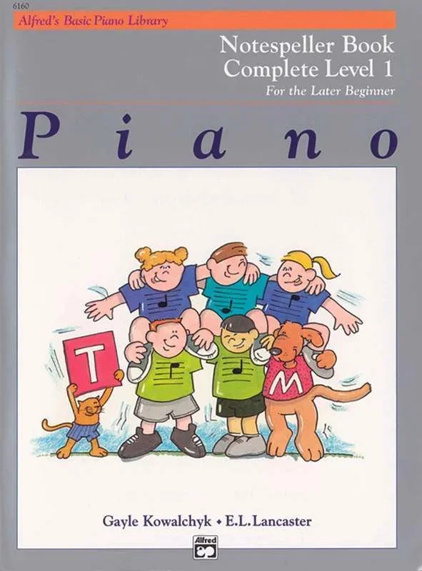 Alfred’s Basic Piano Notespeller Level 1 Complete 1A 1B (Softcover Book)