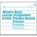 Alfred Lesson Assignment & Daily Practice Record Standard