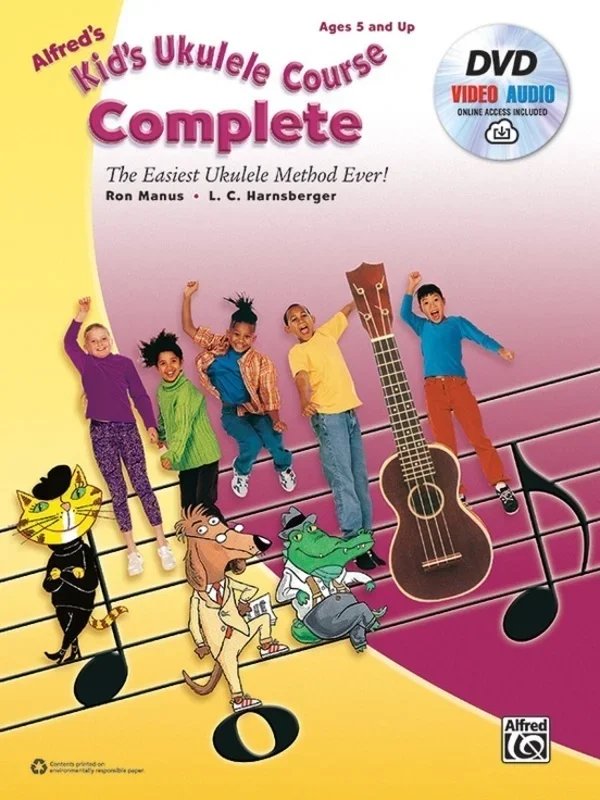 Alfreds Kids Ukulele Course Complete Book/DVD/Online Media
