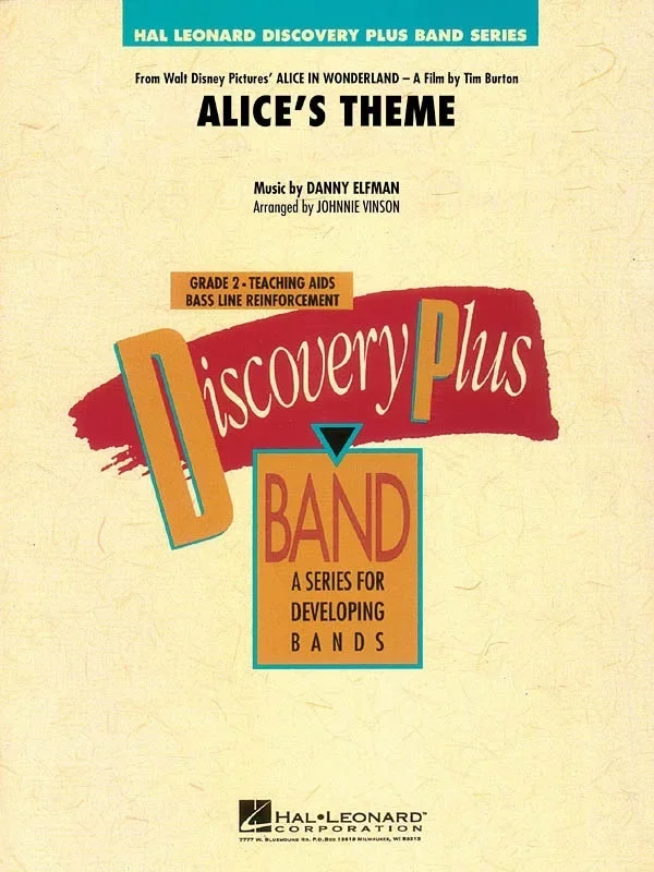 Alices Theme (From Alice In Wonderland) Discovery Plus Concert Band 2 (Pod) (Music Score/Parts)