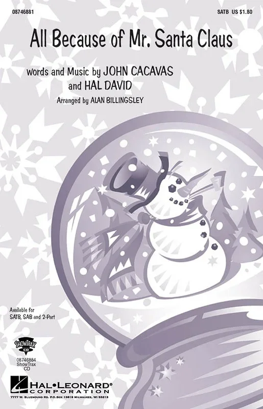 All Because Of Mr Santa Claus SAB (Octavo)