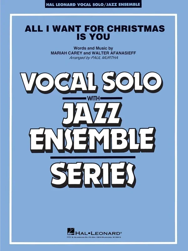 All I Want For Christmas Is You VocJunior Ensemble 3-4 Score/Parts