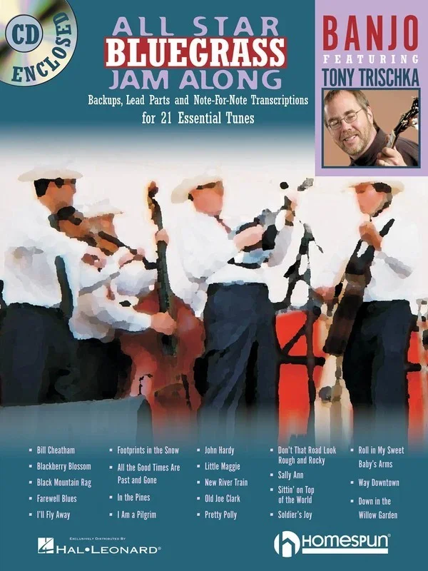 All Star Bluegrass Jam Along For Banjo Book/CD