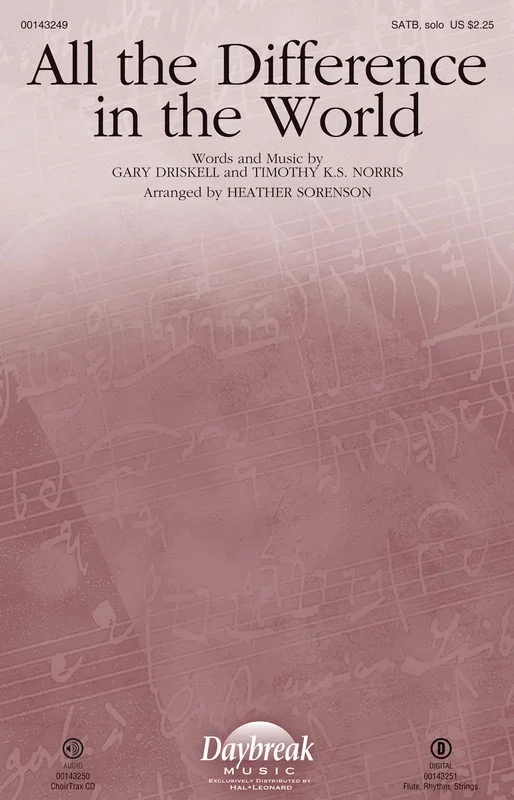 All The Difference In The World ChoirTrax CD (CD Only)