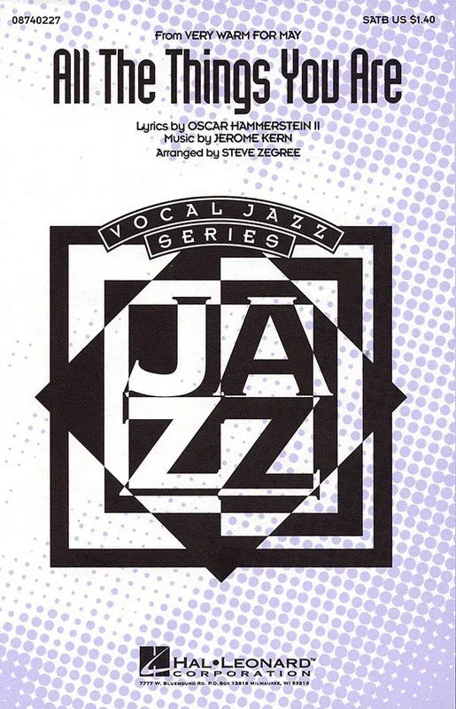 All The Things You Are SATB Arr Zegree (Octavo)