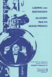 Allegro Molto Quasi Presto from String Quartet, Op. 18, No. 2 – Sax Quartet SATB