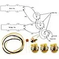Allparts EP-4129-000 Wiring Kit for Jazz Bass Standard