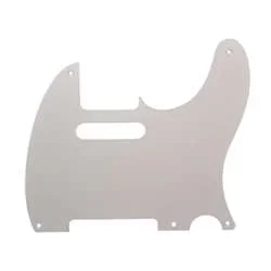 Allparts PG-0560-025 5-Hole Pickguard for Telecaster – White 1-Ply