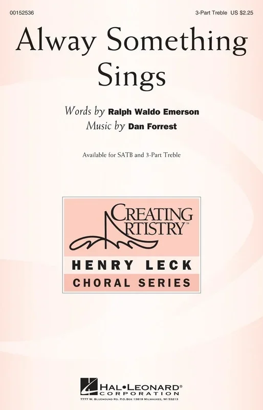 Alway Something Sings 3 Part Treble (Octavo)