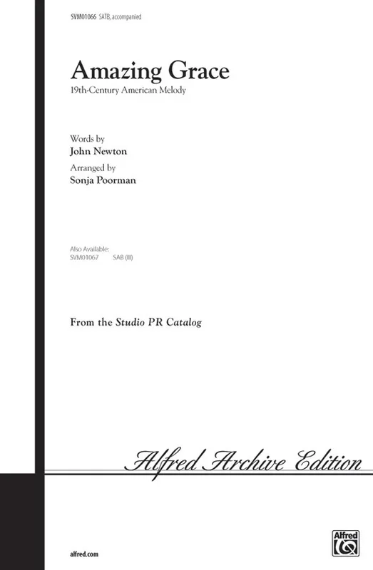 Amazing Grace SATB Arr Poorman