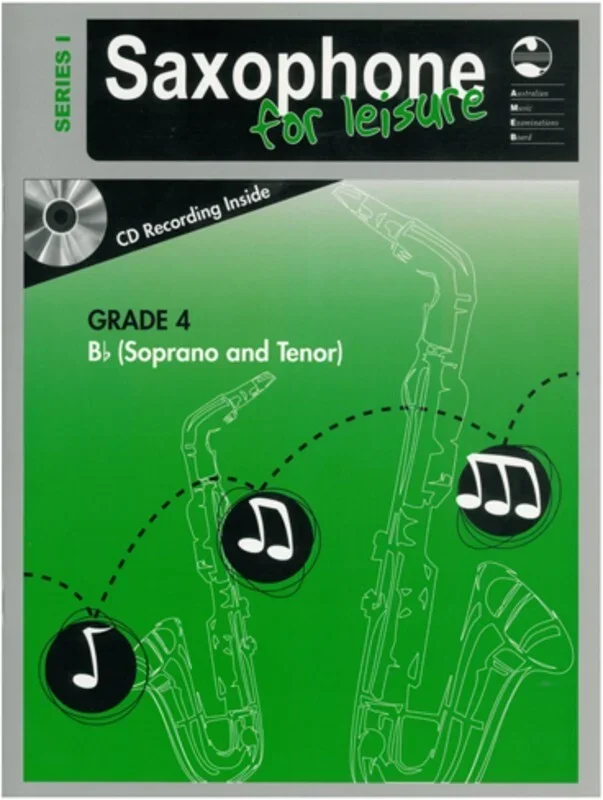 AMEB Saxophone For Leisure Grade 4 B Flat Book/CD Ser 1 (Softcover Book/CD)