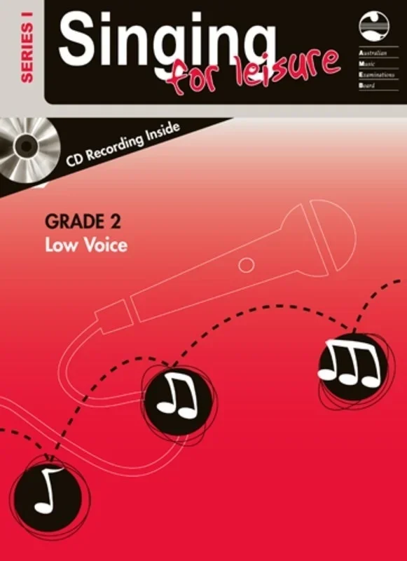 AMEB Singing For Leisure Book/CD Grade 2 Low Series 1 (Softcover Book/CD)