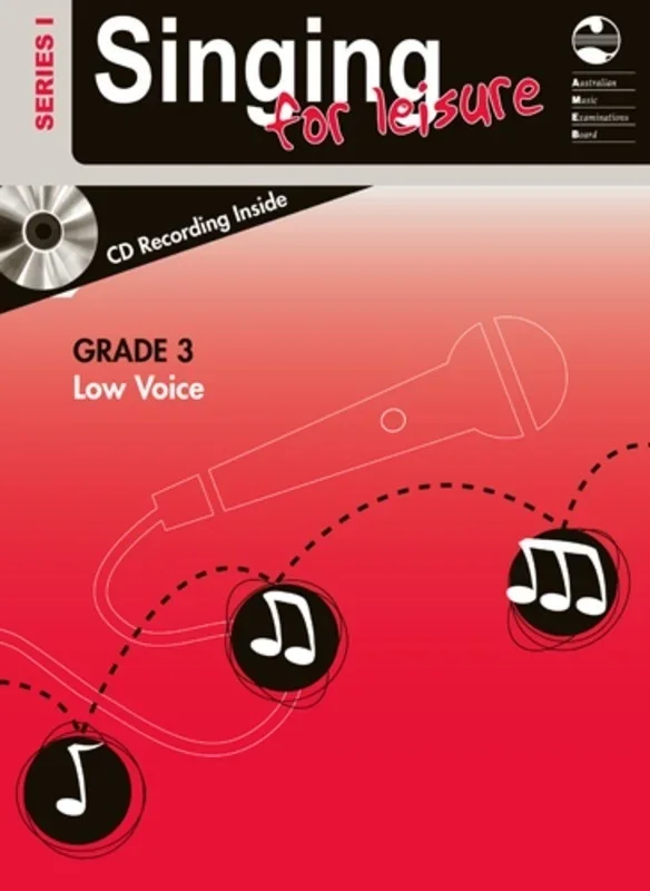 AMEB Singing For Leisure Book/CD Grade 3 Low Series 1 (Softcover Book/CD)