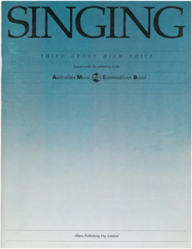 AMEB Singing Grade 3 High (Softcover Book)