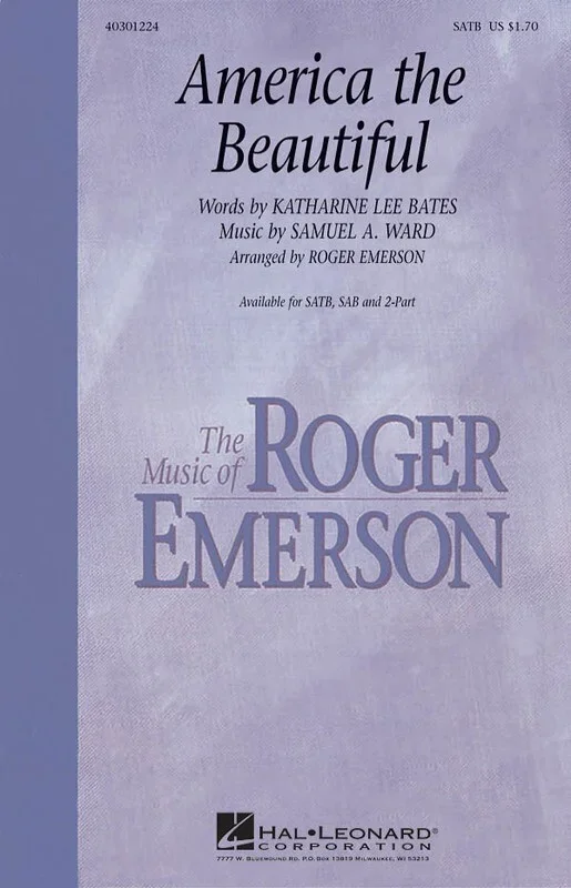 America The Beautiful SATB Arr Emerson (Octavo)