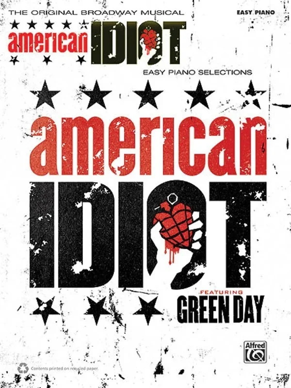 American Idiot The Musical Easy Piano (Softcover Book)