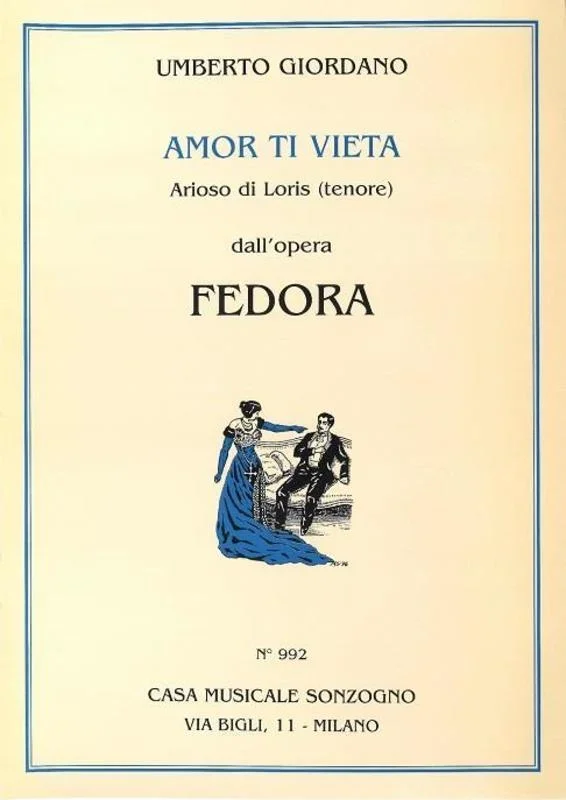 Amor Ti Vieta Tenor/Piano (Softcover Book)