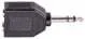 AMS 3970 6.3 Stereo Plug To 2 X 6.3 Stereo Female Was Pl7