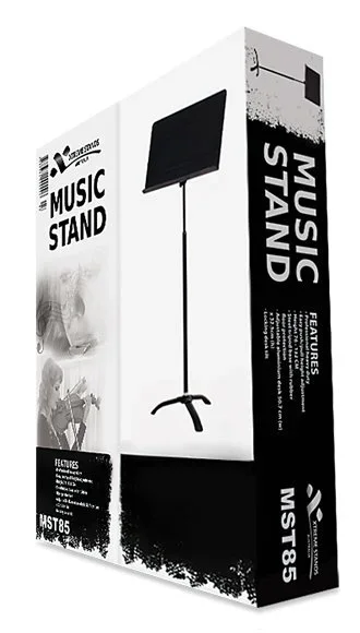 AMS MST85 Music Stand Tripod Base 32.5H X 50.7W Cm Desk Bl