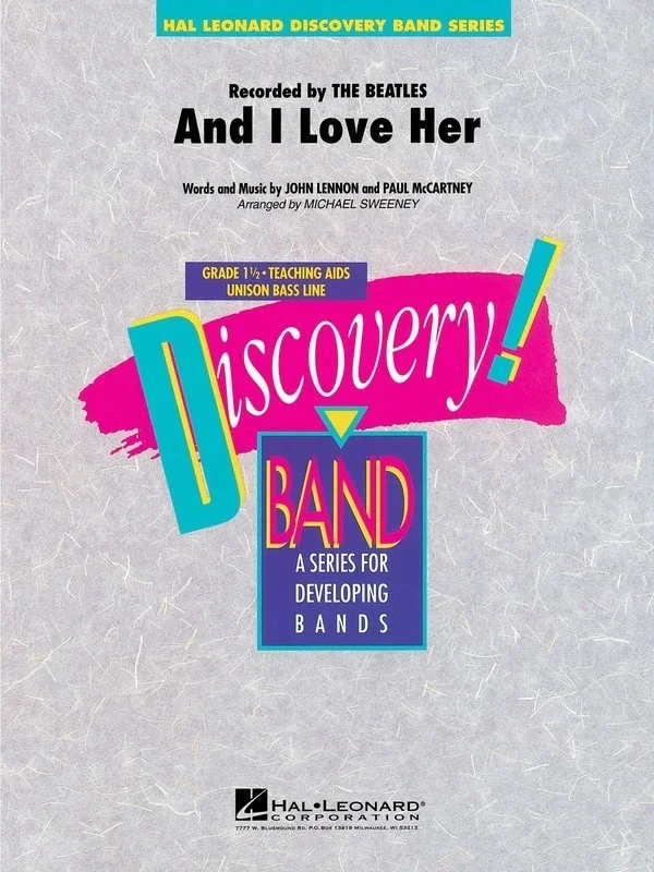 And I Love Her Discovery Concert Band 1.5 (Music Score/Parts)