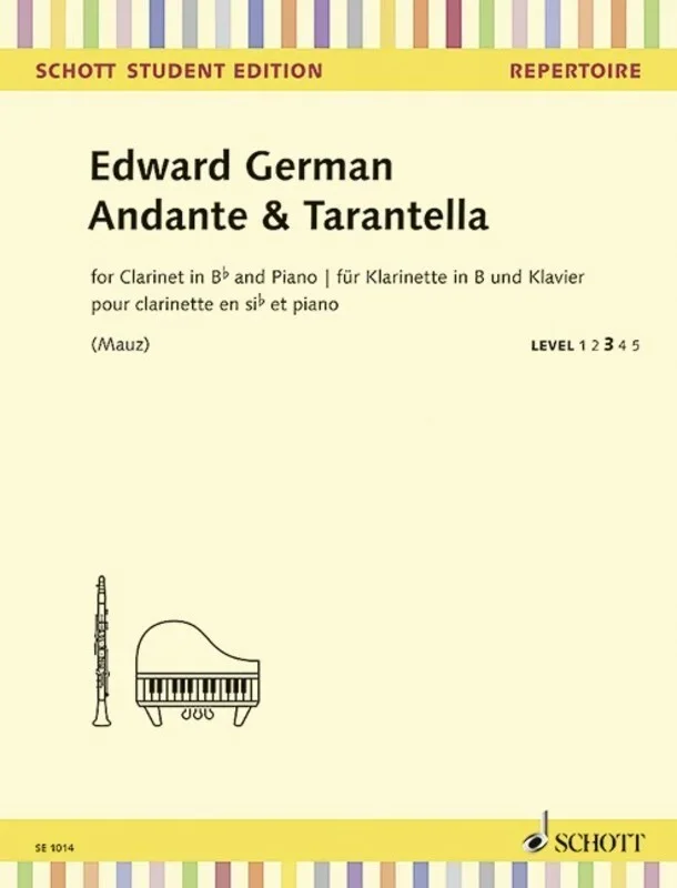 Andante and Tarantella Clarinet/Piano (Softcover Book)