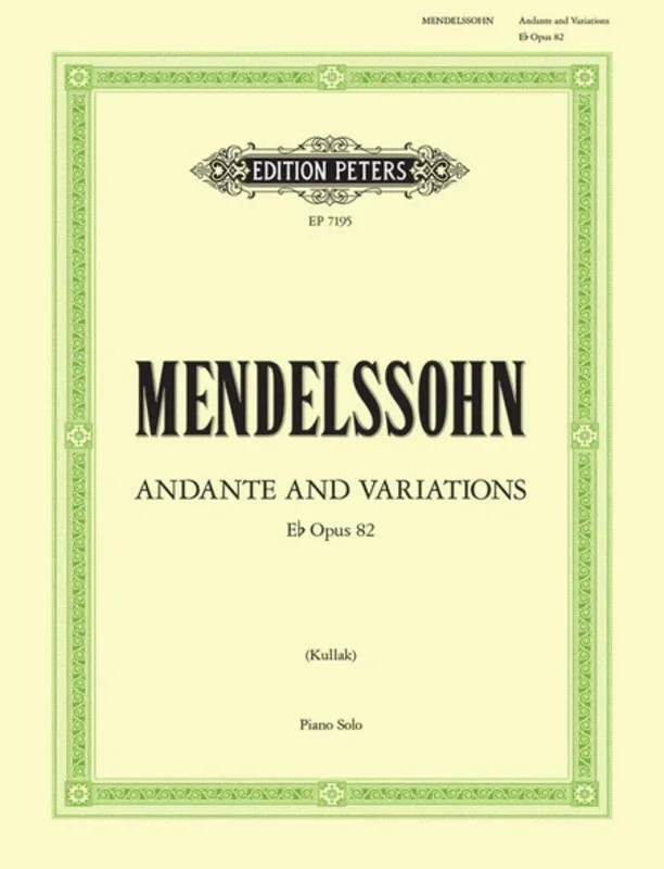Andante And Variations Op 82 E Flat (Softcover Book)