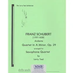 Andante from Quartet in A minor, Op. 29 – Sax Quartet (SATB)