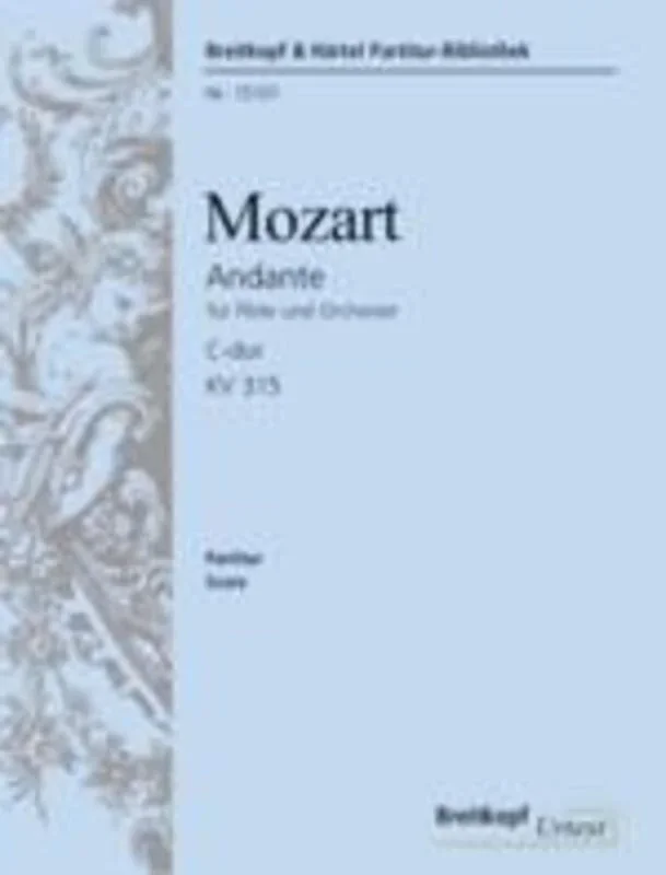 Andante K 315 C Flute Piano Urtext (Softcover Book)