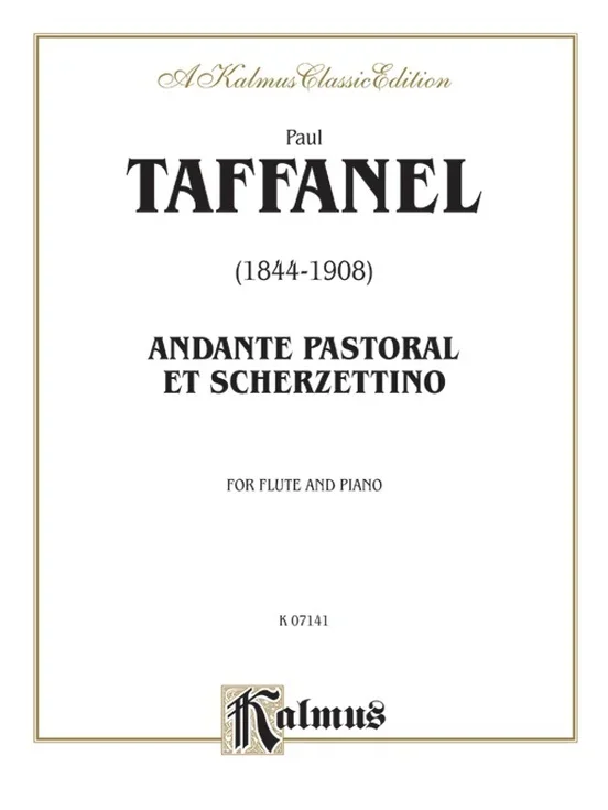 Andante Pastoral And Scherzettino Flute/Piano