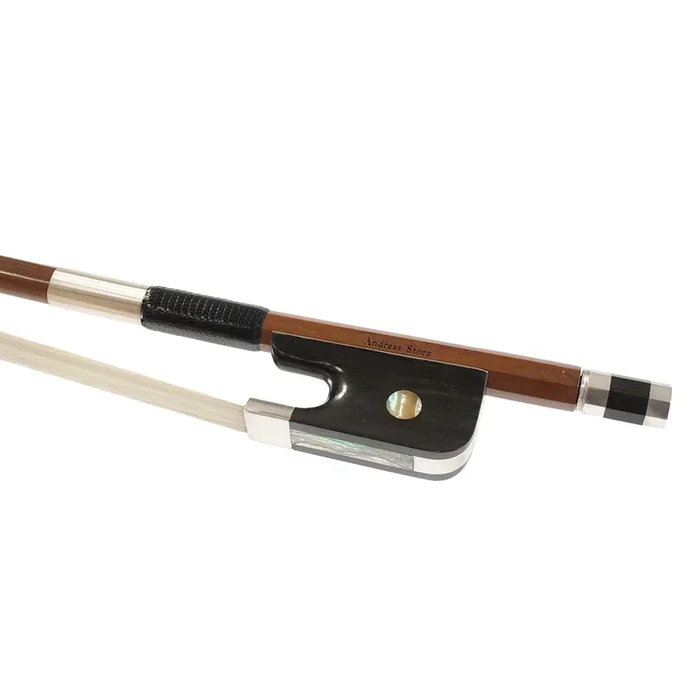 Andreas Storz French-Style 4/4 Double Bass Bow with Silver Mount and Case, 727mm