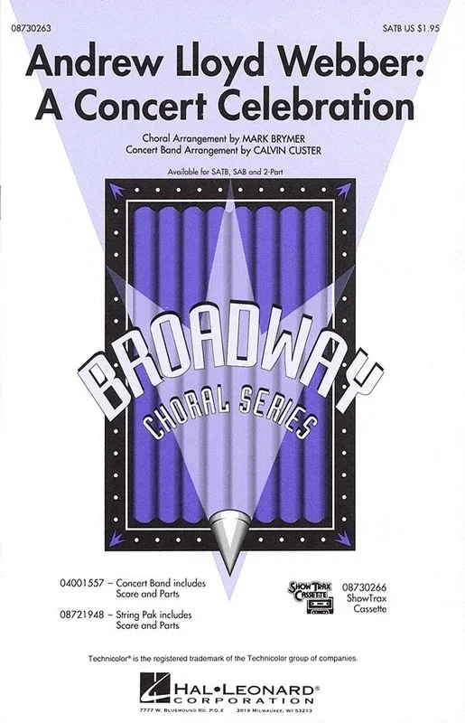 Andrew Lloyd Webber Concert Celebration 2 Pt (Octavo)