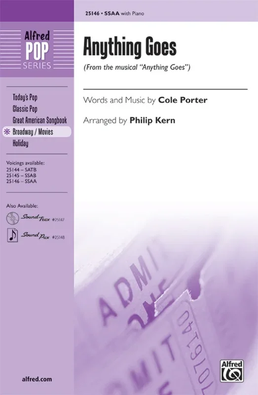 Anything Goes SSAA/Piano Arr Kern