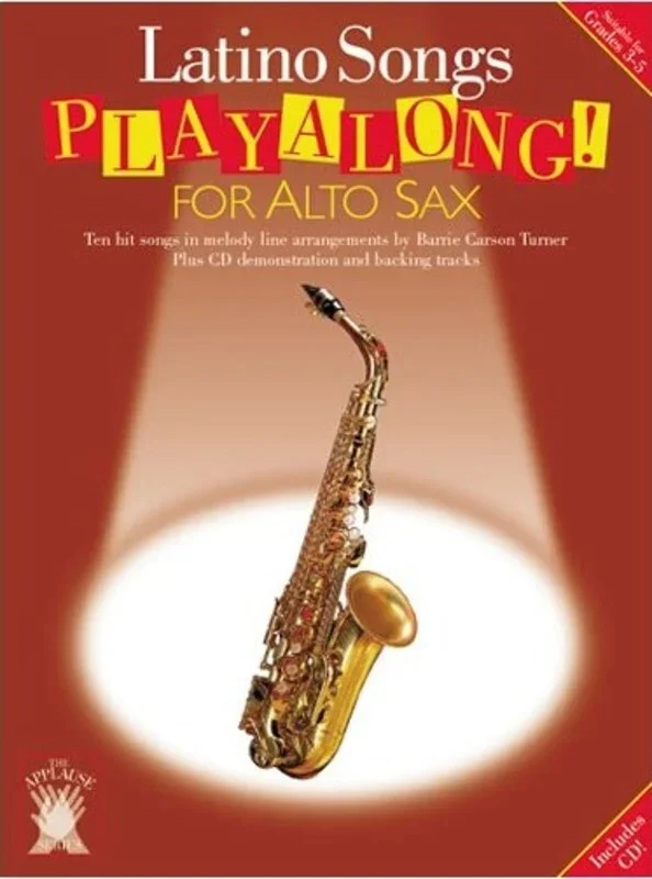 Applause Playalong Latino Alto Sax Book/CD Book