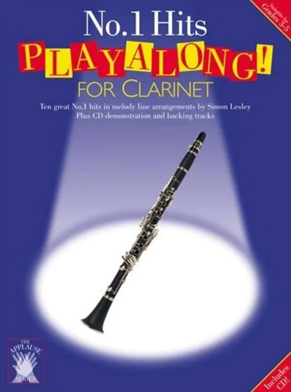 Applause Playalong No.1 Hits Clarinet Book/CD Book