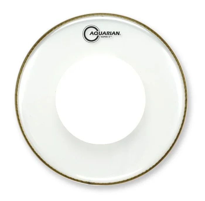Aquarian 10″ Super-2 Clear 5/7 Double Ply Drumhead With Power Dot