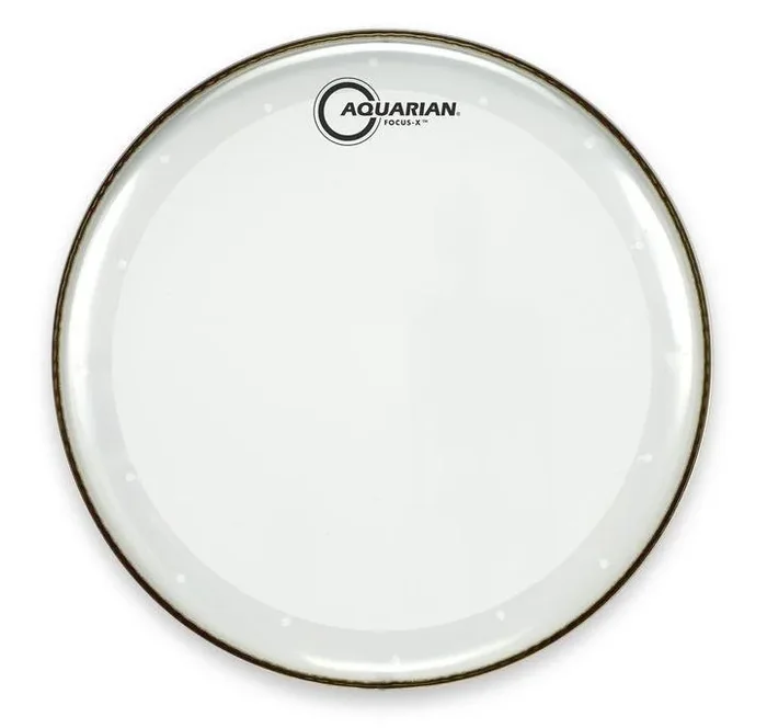 Aquarian 13″ Focus-X Clear 10mil Single Ply Drumhead with Focus-X Ring